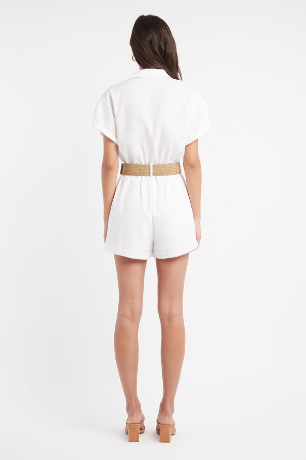Kookai Sydney Playsuit White