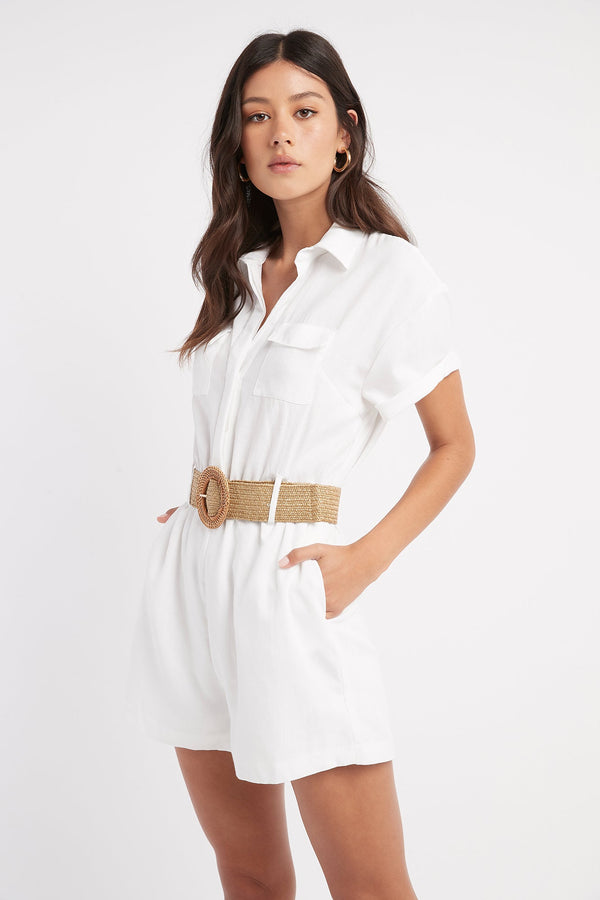 kookai Sydney Playsuit White
