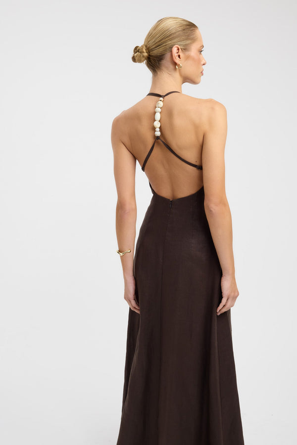 Kookai Tahiti Bead Maxi Dress Black