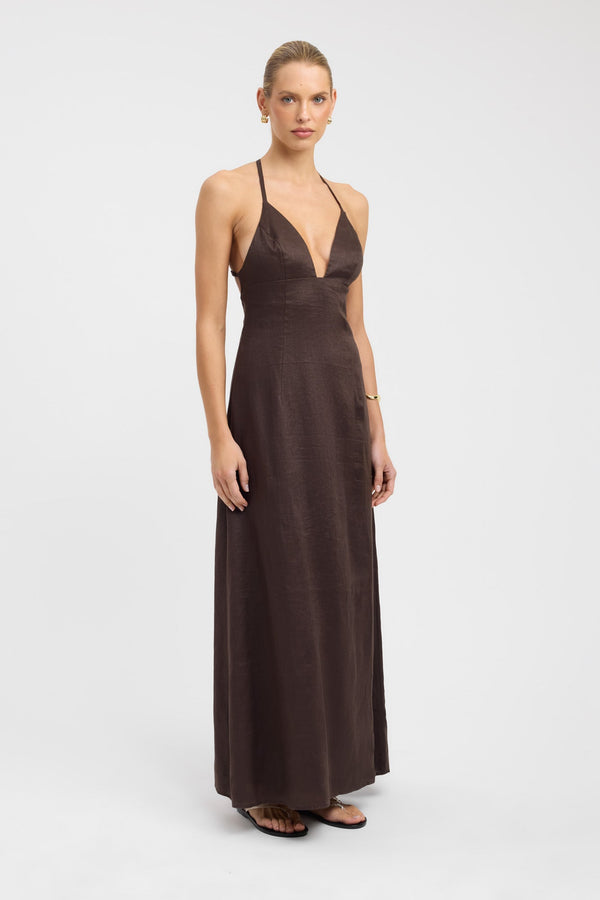 Kookai Tahiti Bead Maxi Dress Black