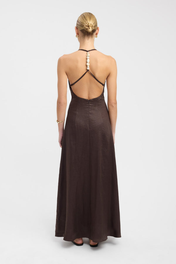 Kookai Tahiti Bead Maxi Dress Black