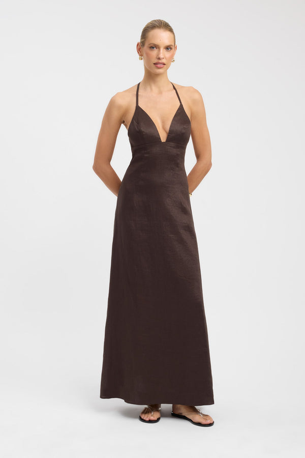 kookai Tahiti Bead Maxi Dress Black