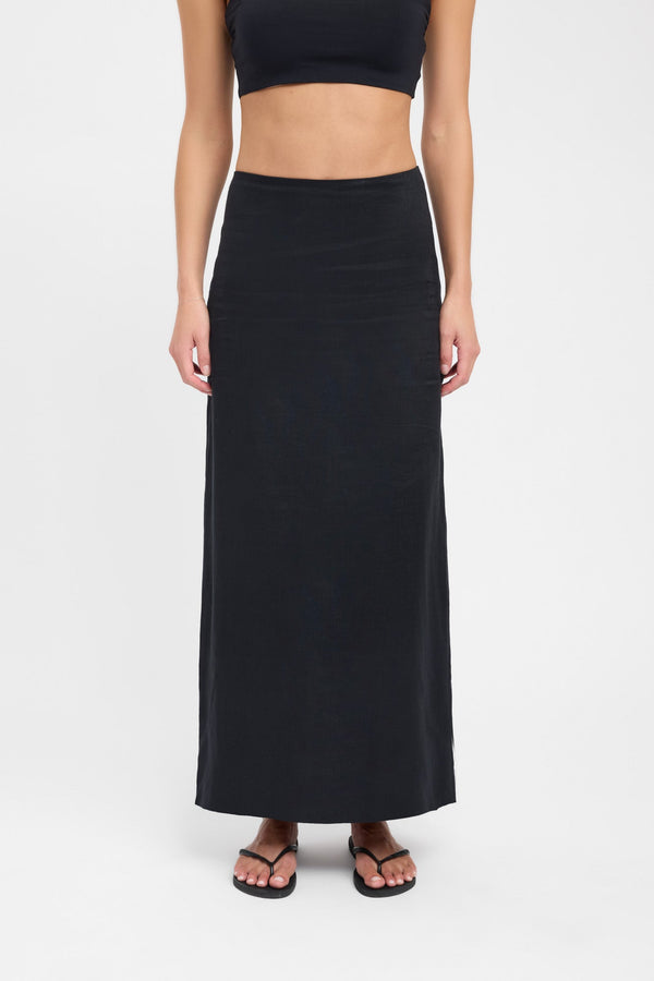 Kookai Tahiti Core Maxi Skirt Black