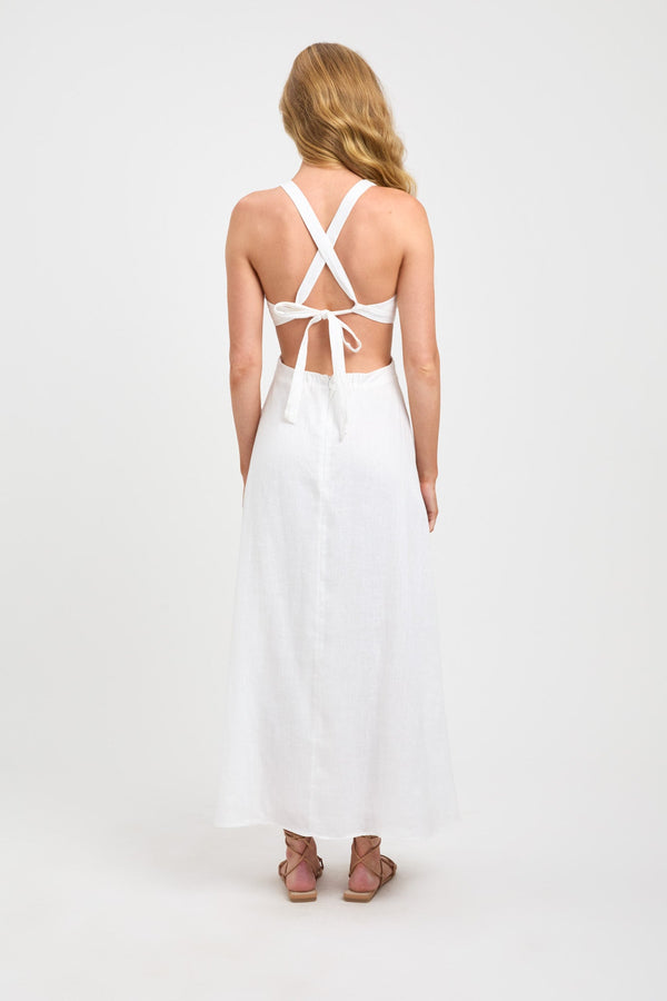 Kookai Tahiti Midi Dress White