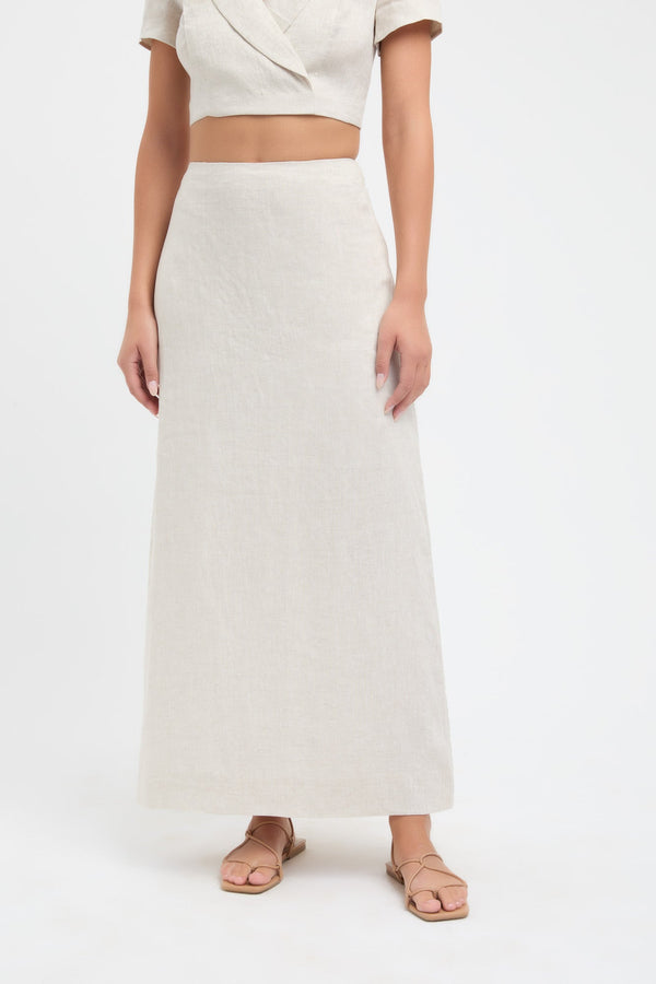 Kookai Tahiti Midi Skirt Wheat