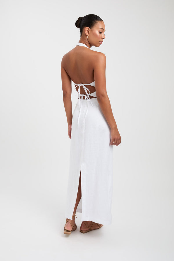 Kookai Tahiti Midi Skirt White