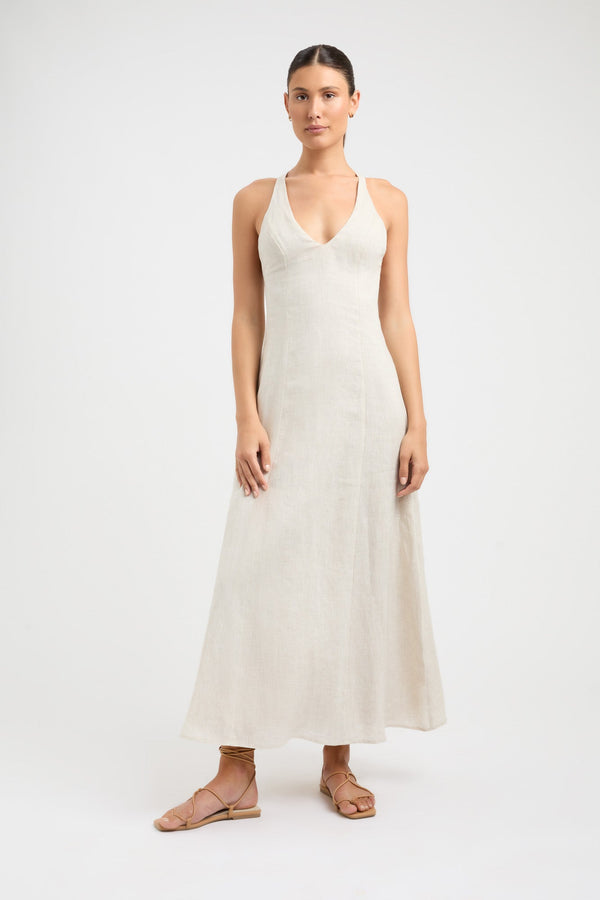 kookai Tahiti Ring Back Dress Wheat