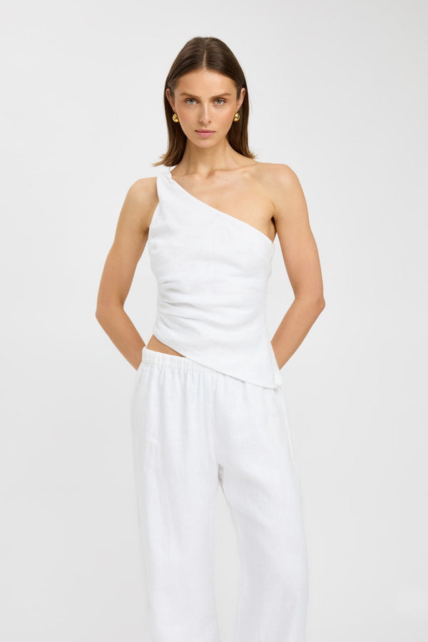 Kookai Tahiti Twist Top White