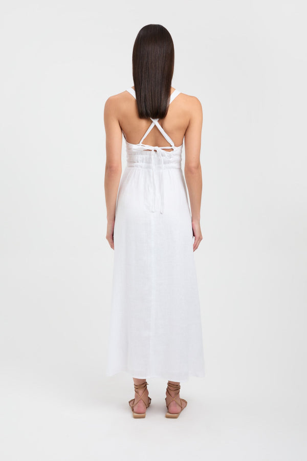 Kookai Tahiti Vee Dress White