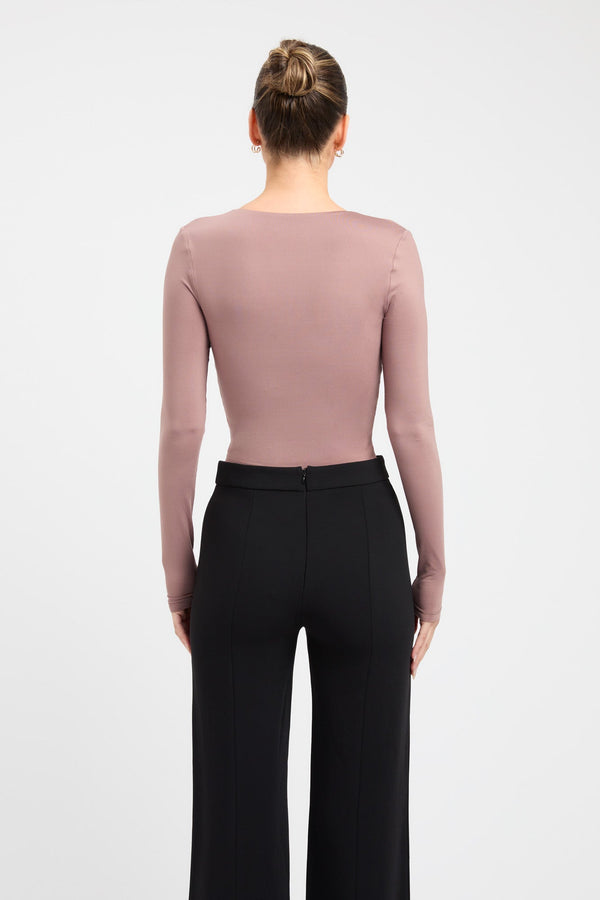 Kookai Tahnee Bodysuit Deep Taupe