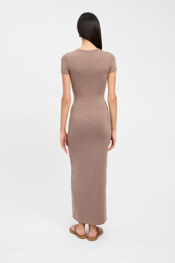 Kookai Taleen Tee Dress Porcino Marle