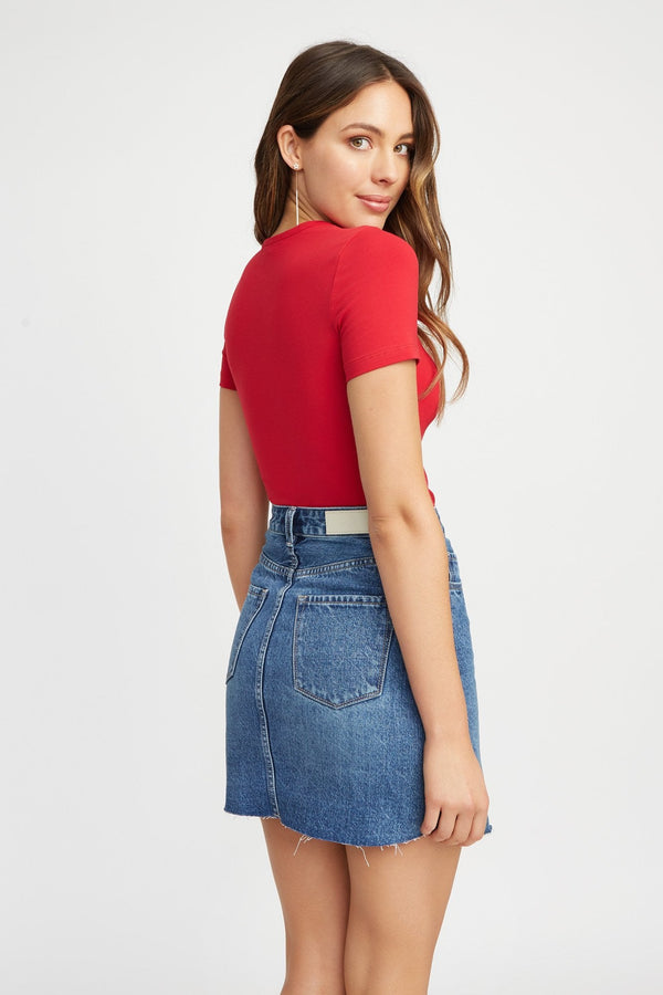 Kookai Tango Mindi Tee Red