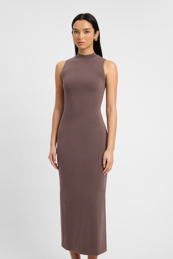 Kookai Tara Maxi Dress Dark Nestle
