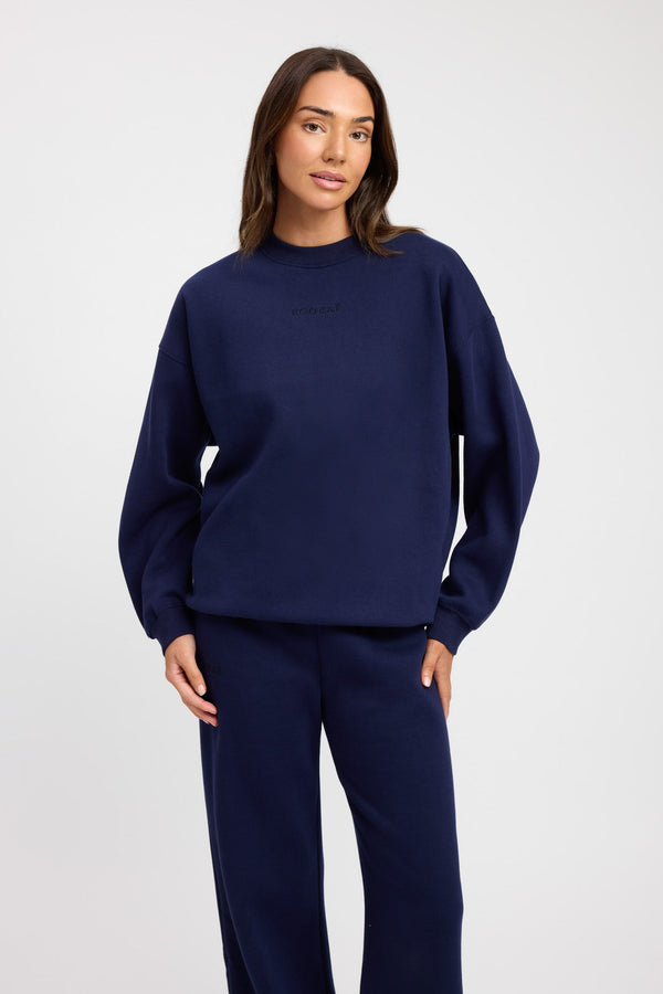 Kookai Tate Crew Sweatshirt Navy