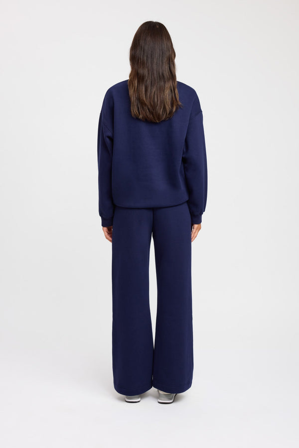 Kookai Tate Crew Sweatshirt Navy