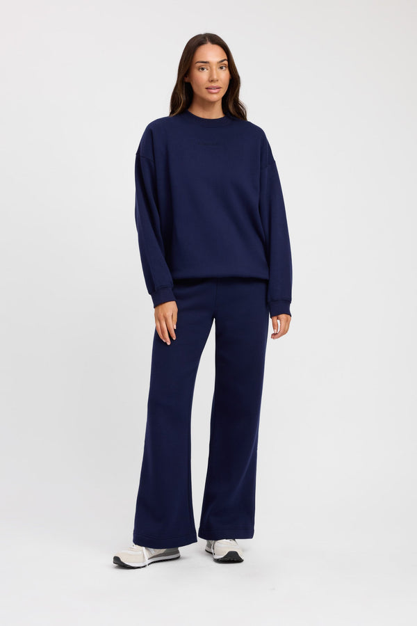 kookai Tate Crew Sweatshirt Navy