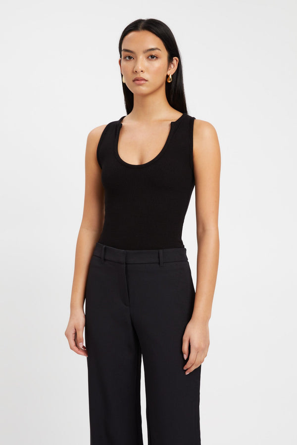 Kookai Tate Scoop Tank Black