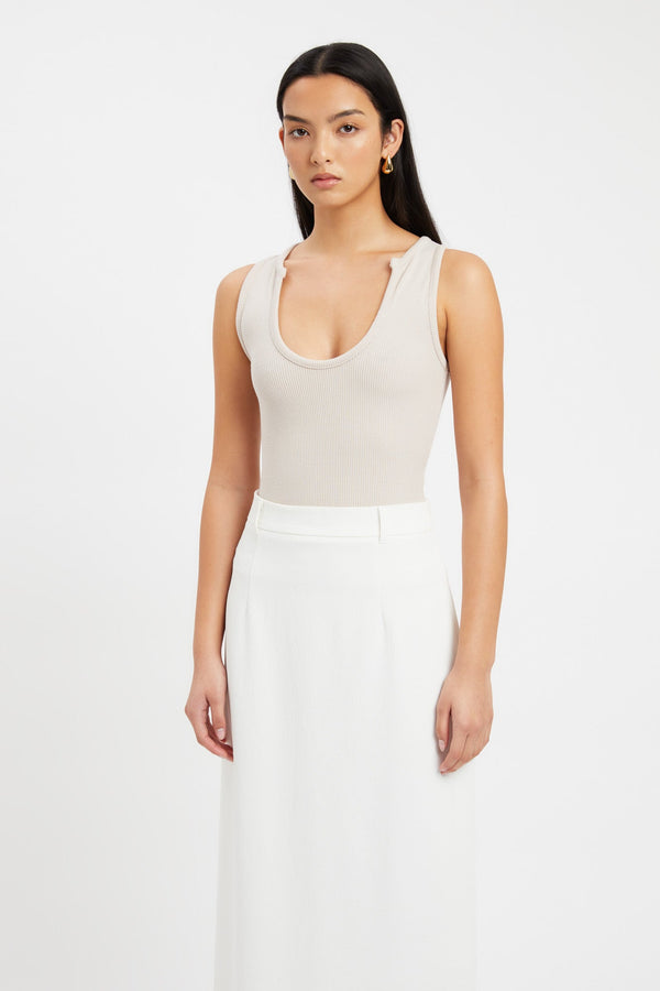 Kookai Tate Scoop Tank Marble