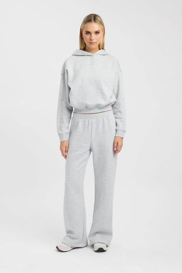 Kookai Tate Wide Leg Trackpant Dark Grey Marle