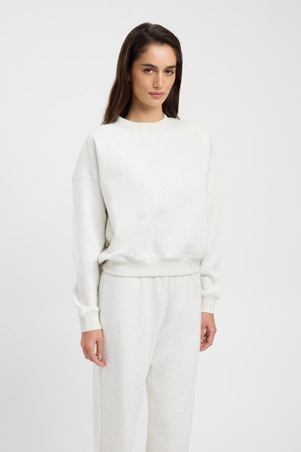 Kookai Tatum Cropped Sweater Buckwheat Marle