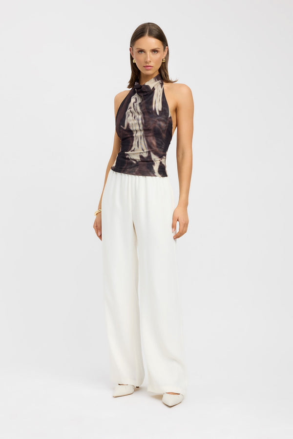 kookai Tatum Halter Top Chocolate