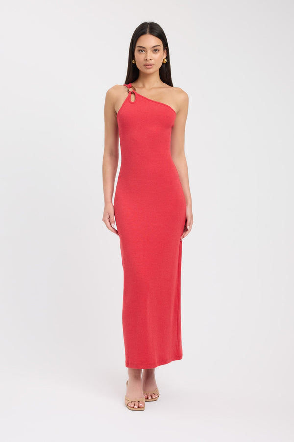 kookai Tawney Dress Cherry Red Marle