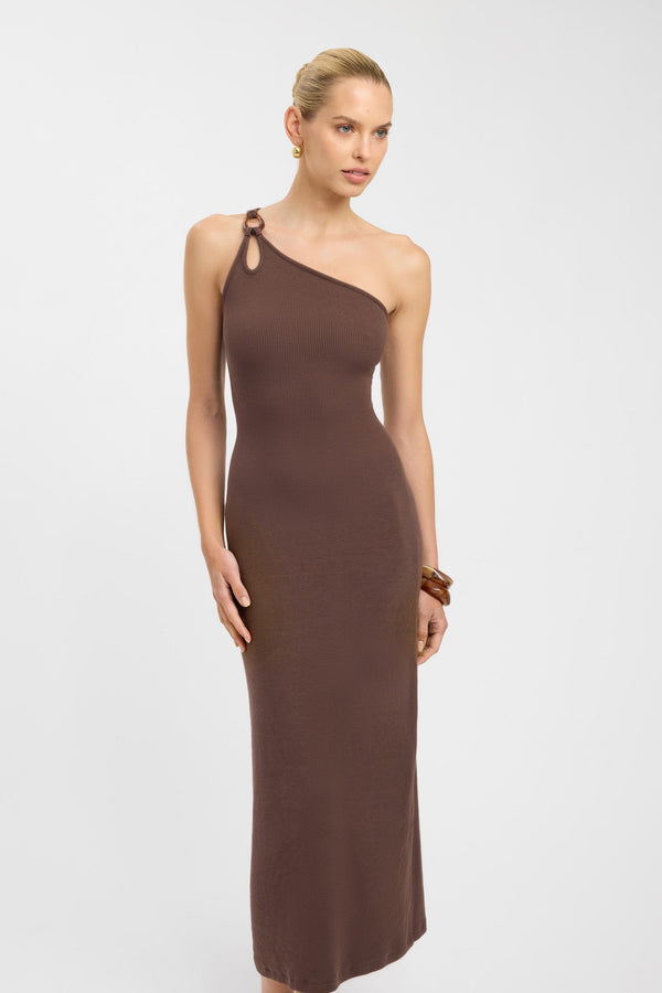 Kookai Tawney Dress Dark Chocolate