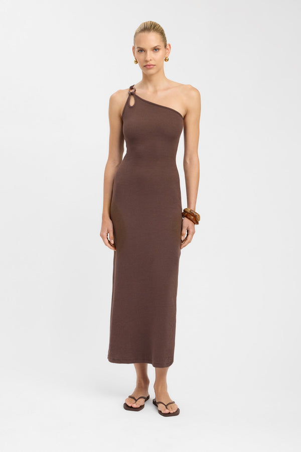 kookai Tawney Dress Dark Chocolate