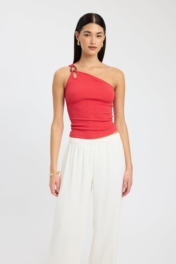 Kookai Tawney Top Cherry Red Marle