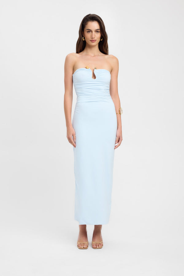 kookai Tayla Trim Maxi Dress Baby Blue