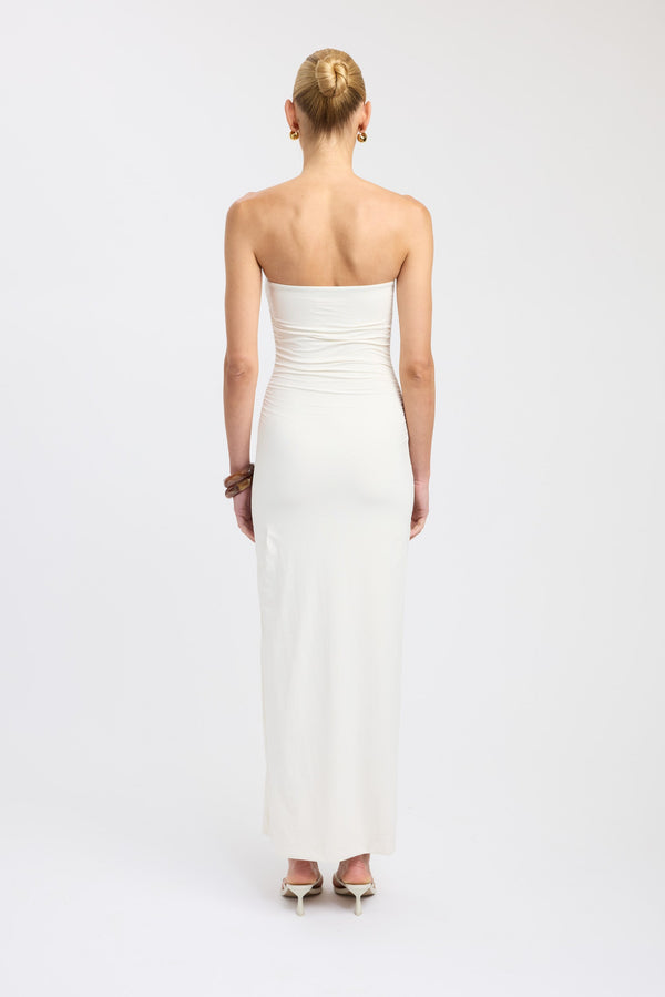 Kookai Tayla Trim Maxi Dress Coconut Milk