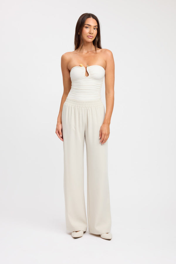 kookai Tayla Trim Top Coconut Milk