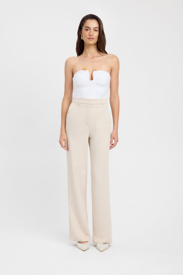 kookai Tayla Trim Top White