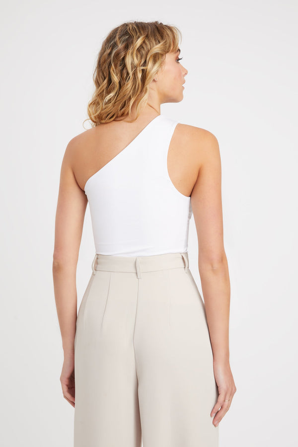 Kookai Tiana One Shoulder Top White