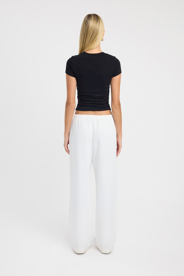 Kookai Til Rouched Tee Black