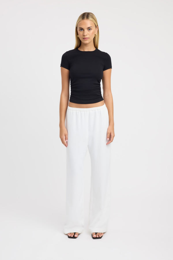 kookai Til Rouched Tee Black