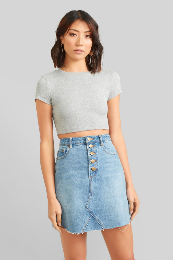 kookai Tilly Crop Grey
