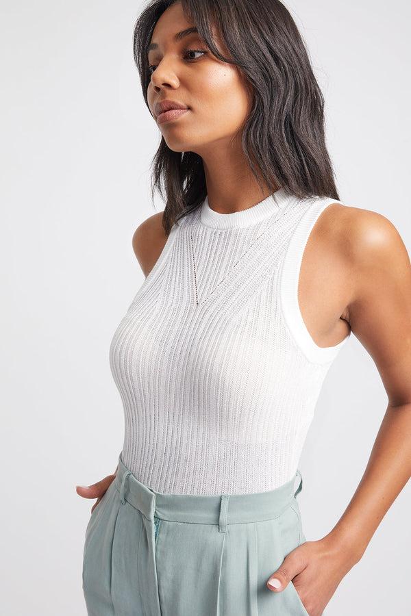 Kookai Titus Tank Natural White