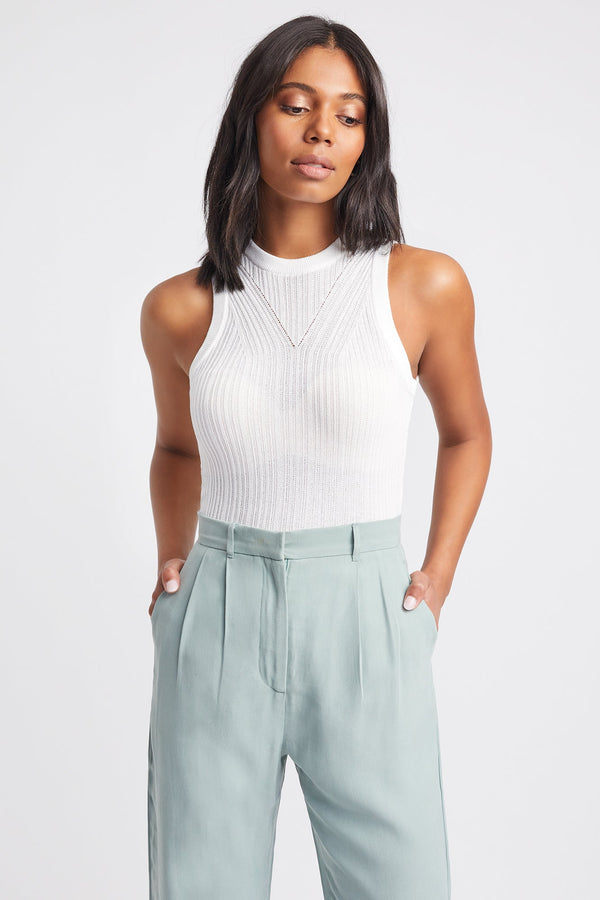 kookai Titus Tank Natural White