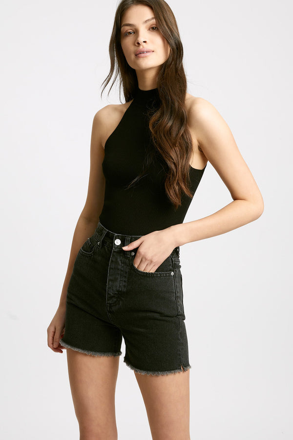 kookai Torrance Shorts Washed Black