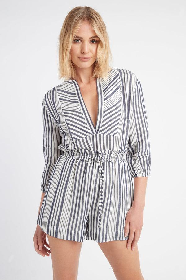 Kookai Torrence Stripe Playsuit Multi