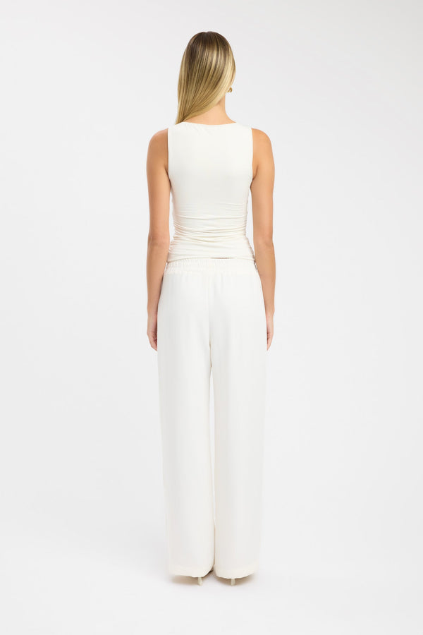 Kookai Trove Trim Top Coconut Milk