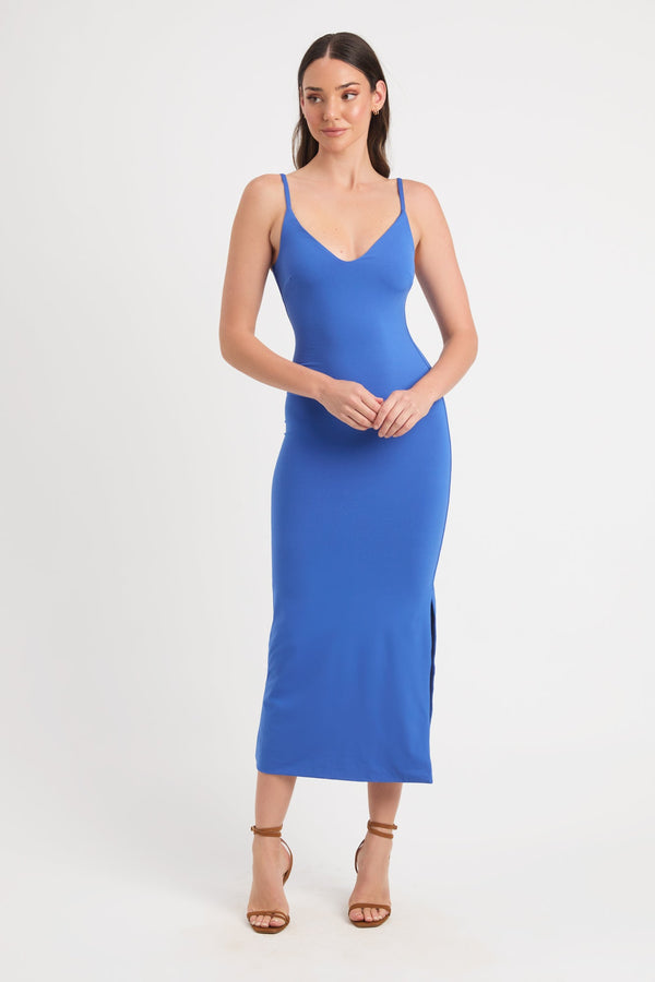 kookai Valerie Midi Dress Sapphire
