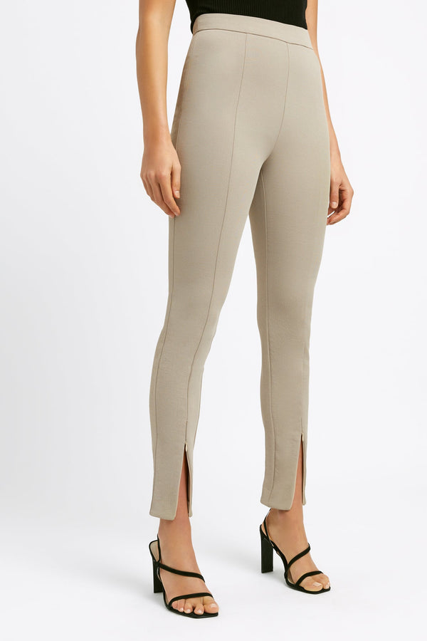 Kookai Valerie Zip Pants Olive Green