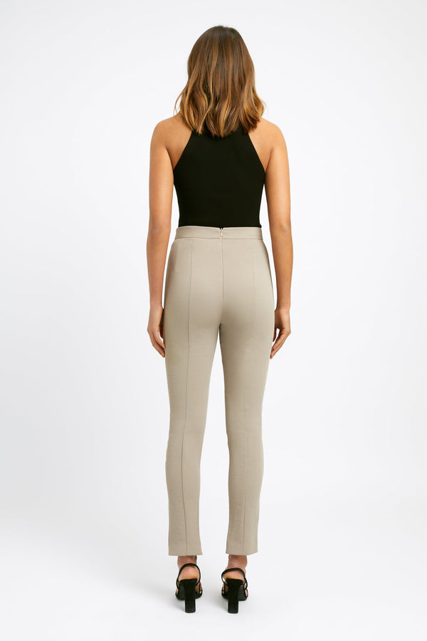 Kookai Valerie Zip Pants Olive Green