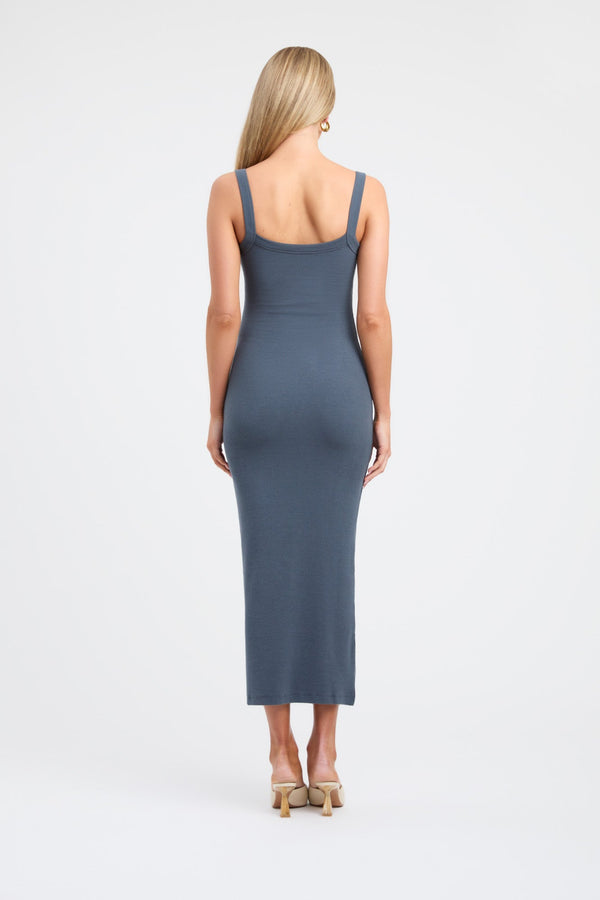 Kookai Vanesa Midi Dress Dark Slate