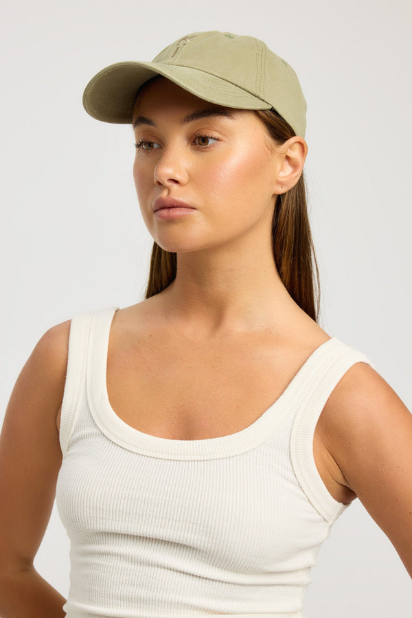 Kookai Varsity Cap Khaki