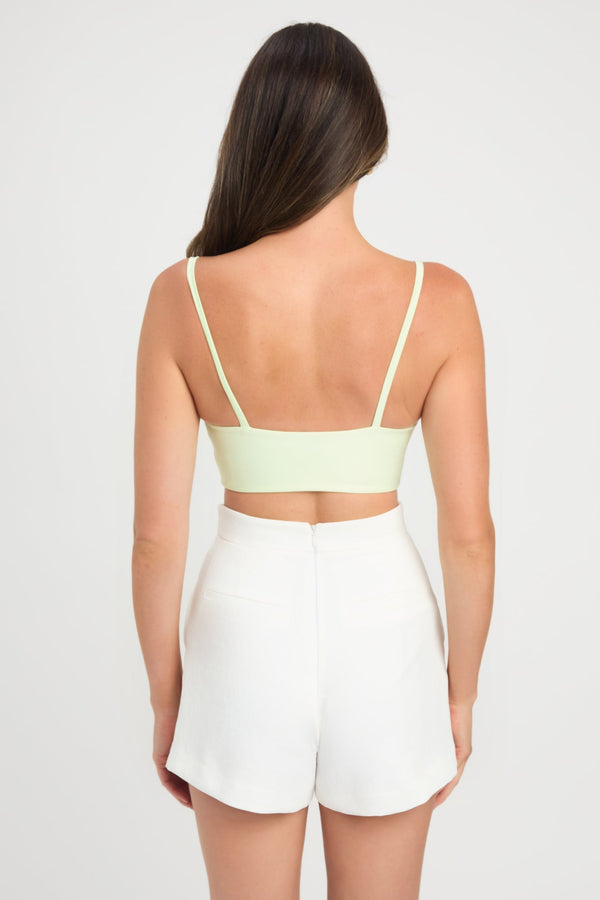 Kookai Vee Bralette Lime Cream