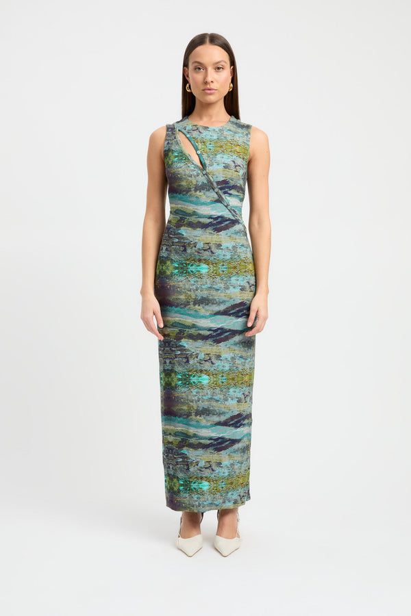 kookai Vera Midi Dress Multi