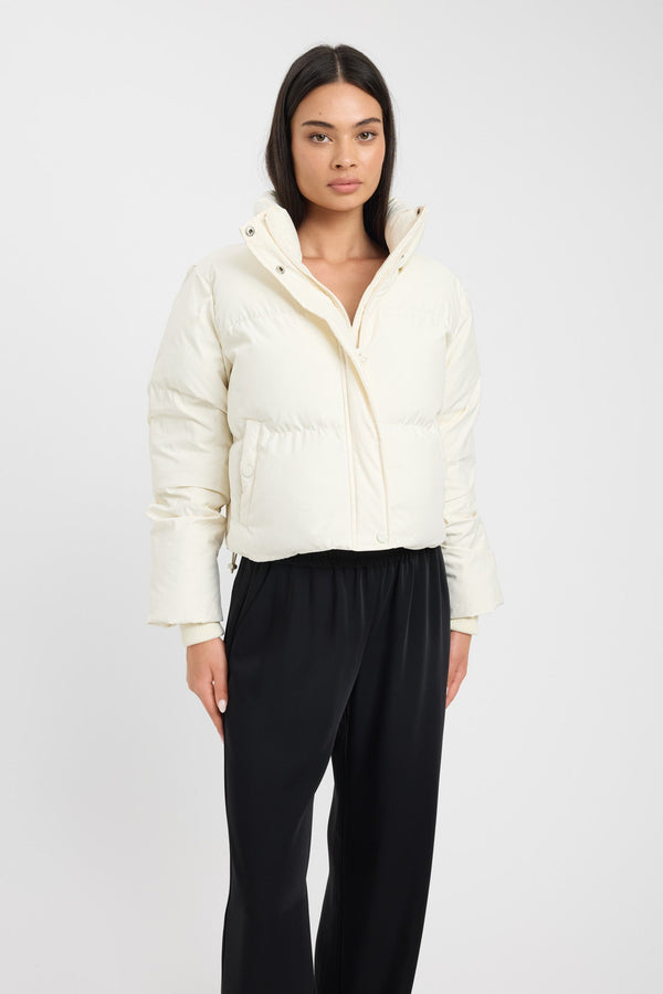 Kookai Vermont Puffer Jacket Coconut Milk